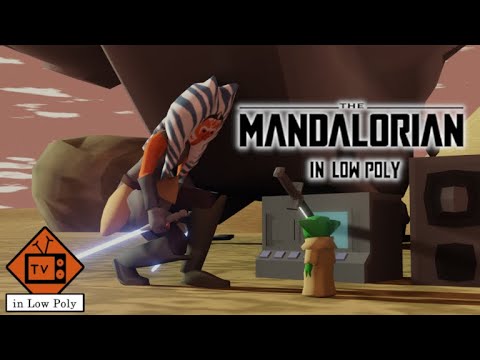 The Epic Battle - The Mandalorian in Low Poly
