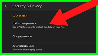How to Reset Password on Amazon Fire Tablet - How to Change Your Pin Passcode