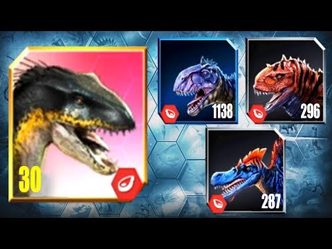 INDORAPTOR Vs SPINOSAURUS,RAJASAURUS,MAJUNGASAURUS - Jurassic World The Game