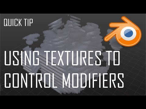 Quick Tip: Controlling Modifiers with Textures [BLENDER]