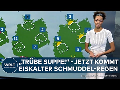 Video Thumbnail: WETTER: Es kommt eine "trübe Suppe"! Eiskalter Regen ereilt Deutschland! Glättegefahr im Norden