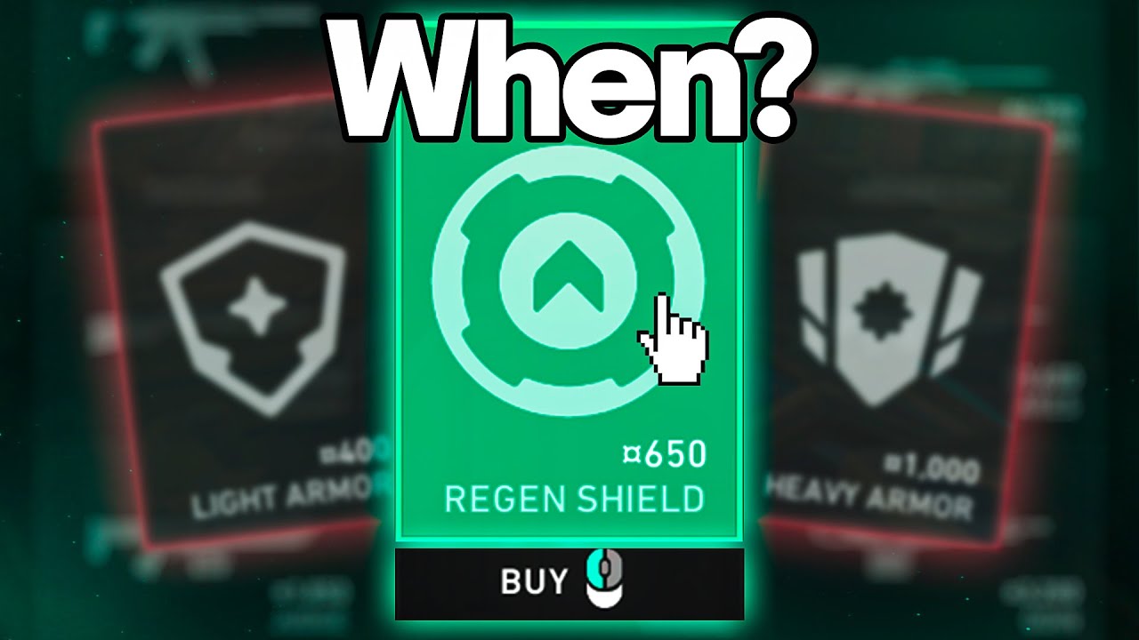 When Should You Buy Regen Shields?