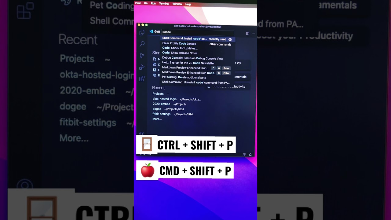 How to Open VSCode from your Terminal | 15 Seconds
