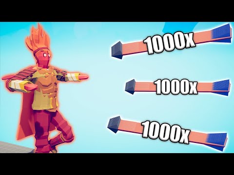 FIRE KNIGHT vs 1000x OVERPOWERED UNITS - TABS | Totally Accurate Battle Simulator 2023