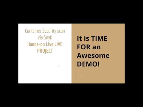 Container Security scan demo via Snyk