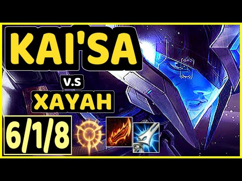 CHRISBERG (KAI'SA) vs XAYAH - 6/1/8 KDA BOTTOM ADC CHALLENGER GAMEPLAY - EUW