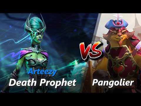 Arteezy safelane Death Prophet vs Pangolier/Tusk | First 10 minutes