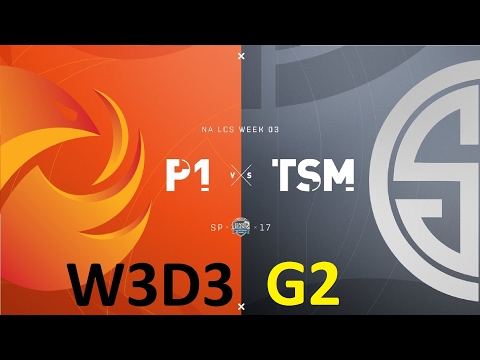 P1 vs TSM Game 2 Highlights - 2017 NALCS SPRING SPLIT - WEEK 3 DAY 3