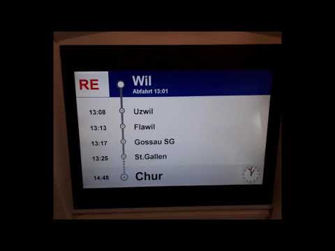 SBB Ansage Begrüssung im RE nach Chur