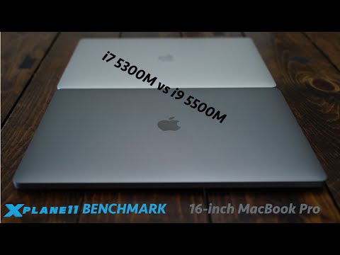 X Plane 11 MacBook Pro 16 5300M vs 5500M Benchmark