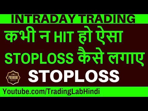 कभी न HIT हो ऐसा STOPLOSS कैसे लगाए - Intraday trading - in hindi Video