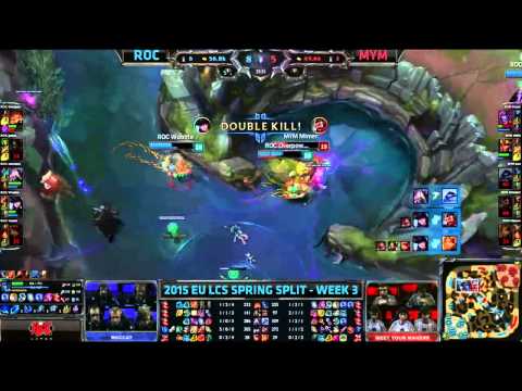 [Highlights] ROCCAT vs MeetYourMakers EU LCS Spring 2015 W3D2   ROC vs MYM