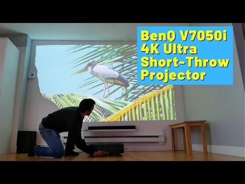 Can this replace your 4K TV?  - BenQ V7050i 4K Projector Review  - 4K Ultra Short-Throw Projector