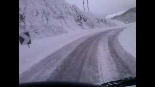 preview picture of video 'MILIA-METSOVO ROAD WITH SNOW'