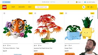 LEGO reveals: Japanese Maple Bonsai, Happy Plants, Tiger (face) thoughts! June 1 sets