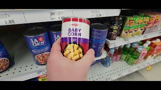AT THE MEIJER ASIAN FOOD SECTION GROCERY STORE INSTANT NOODLES AND RAMEN