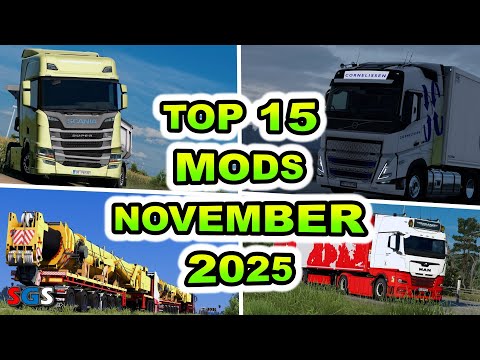 |ETS2 1.57| TOP 15 MODS - NOVEMBER [2025]