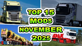 Download lagu |ETS2 1.57| TOP 15 MODS - NOVEMBER [2025] mp3