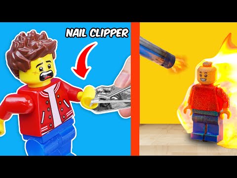 I Tested 101 Ways to DESTROY a LEGO Minifigure | FUNZ Bricks