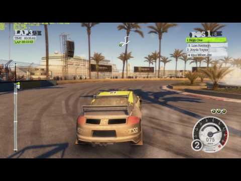 Colin McRae Dirt 2 Walkthrough Part 61 - "L.A: Flip Del Rey Trophy Rally Cross"