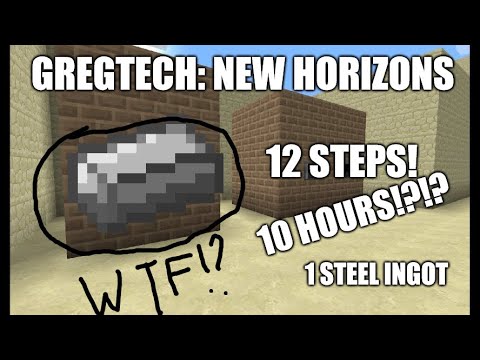 Making one single ingot of steel in GregTech New Horizons [HARDEST MODPACK]