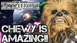 CHEWBACCA IS AMAZING!! Star Wars Battlefront DLC Gameplay - Death Star / DLC Heroes