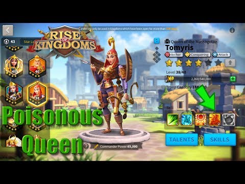 Tomyris Commander spotlight - pairings/talents - Rise of Kingdoms