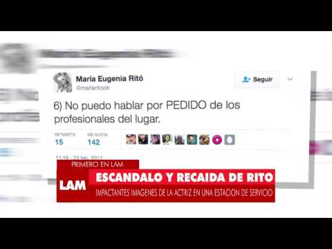 Se internó María Eugenia Ritó tras un escandaloso video