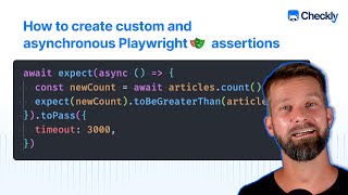 How to create custom assertions with Playwright's "toPass()" method