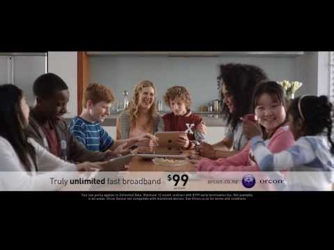 Orcon's unlimited Wi-Fi family (Archived ad)