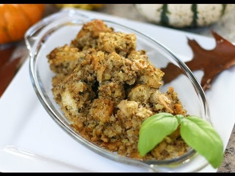 Homemade Sausage Turkey Dressing With Herbs For Thanksgiving! Easy Recipe by Rockin Robin