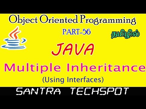 56 Multiple Inheritance In Java Using Interface Java Programming In Tamil