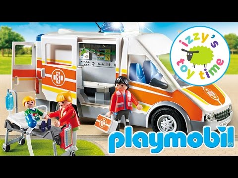 Playmobil Ambulance Family Fun | Playmobile and KidKraft Family Fun | Toy Cars