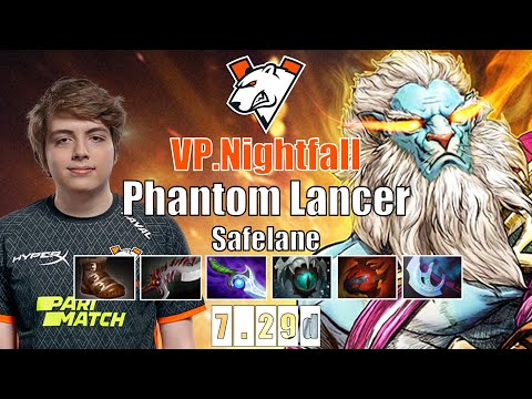 Phantom Lancer Safelane | VP.Nightfall | ANOTHER BROKEN CARRY HERO | 7.29d Gameplay Highlights