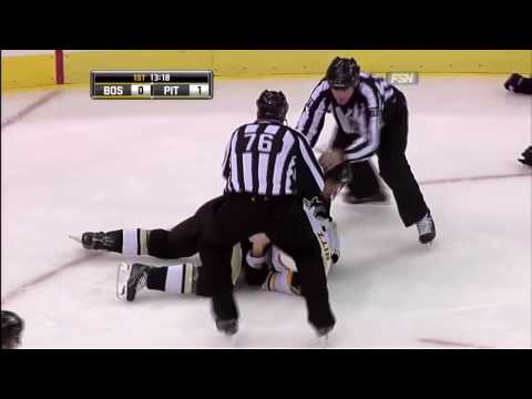 Byron Bitz vs Deryk Engelland