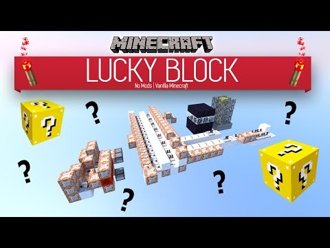 LUCKY BLOCK In Vanilla Minecraft (No Mods!) | 1.8 - Redstone