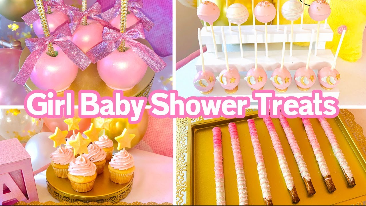 Watch video Girl Baby Shower Dessert Table Treats | 5 DIY Candy Treats Now Girl Baby Shower Dessert Table Treats | 5 DIY Candy Treats