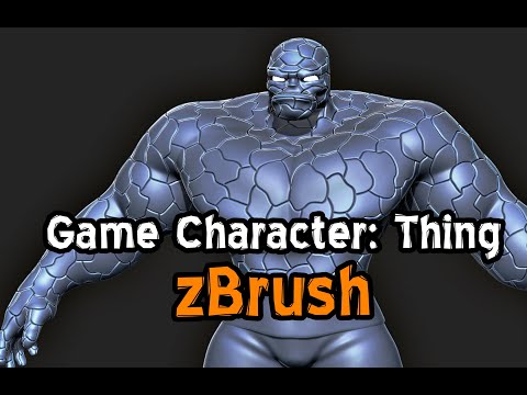zBrush: Game Character - Thing (Part 1)