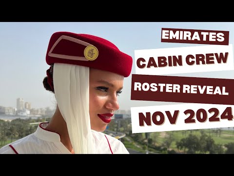 EMIRATES CABIN CREW ROSTER REVEAL