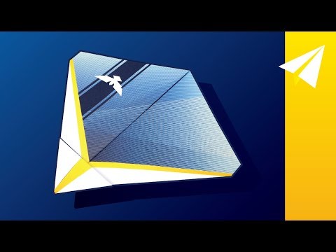 Beautiful paper glider-learn how to fold elanus