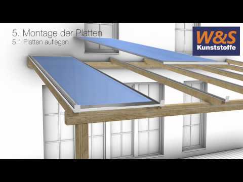Installation instructions for multiwall polycarbonate sheets with screw profiles