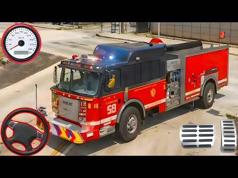🔥 Fire Truck Simulator 3D – Real Firefighter Rescue Mission Gameplay (Android)
