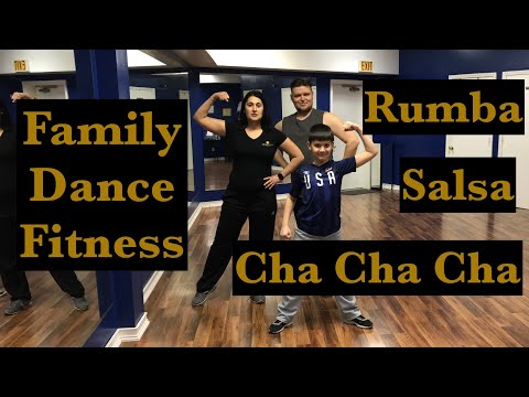 Family Dance Fitness Salsa Cha cha cha Rumba Cardio Workout Have Fun Get in Shape and Lose Weight