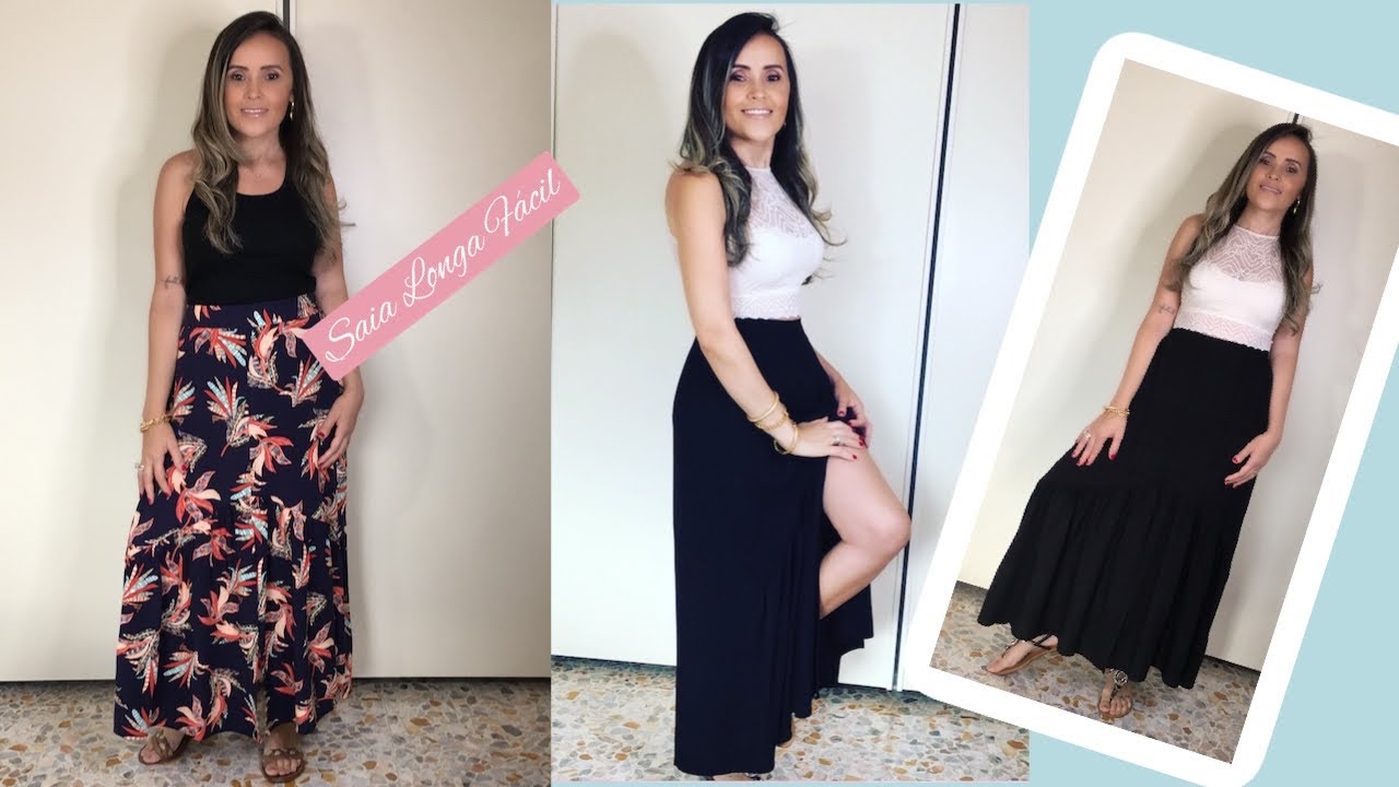 DIY: CORTE E COSTURA SAIA COM FENDA NA FRENTE