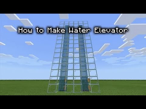 Easy Bubble column Water Elevator in Minecraft