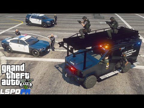 SWAT Team Hostage Rescue With Lenco Bearcat ARES Rapid Entry System In GTA 5