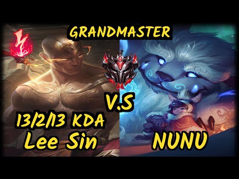Jankos (LEE SIN) vs NUNU & WILLUMP - 13/2/13 KDA JUNGLE GAMEPLAY - EUW Ranked GRANDMASTER