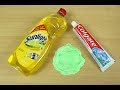 Dish Soap and Colgate Toothpaste Slime , How to Make Slime Soap Salt and Toothpaste, NO GLUE !!