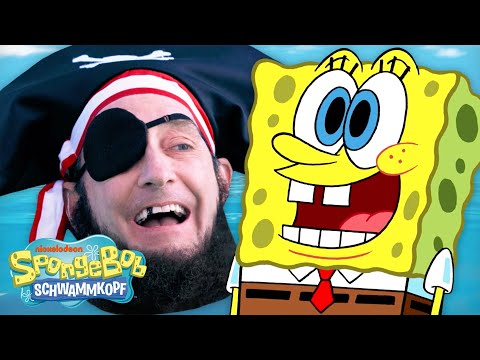 SpongeBob | ALLE 'Pirat Patchy' Szenen 🏴‍☠️ | 60-Minuten-Compilation | SpongeBob Schwammkopf