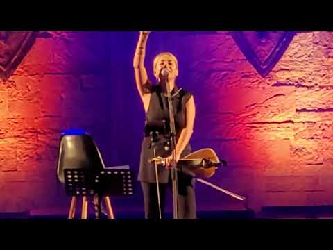 Creatan singer Georgia Dagaki performing the 1st song at the 18th Ayia Napa Medieval Festival